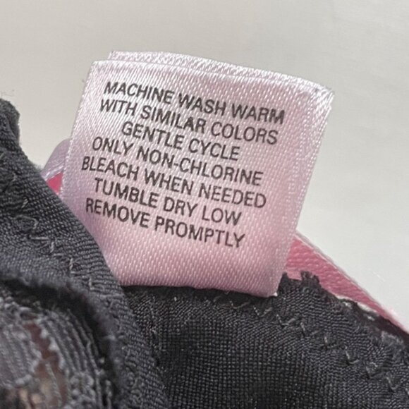 Victorias Secret Satin Slip Dress M Lace Trim Dark Romantic Whimsigoth Intimate - Picture 13 of 13